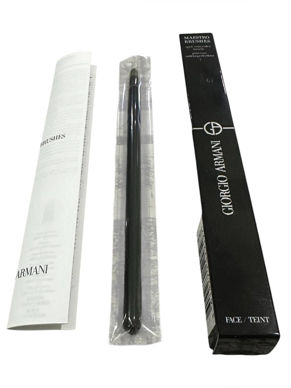 Giorgio Armani Black Maestro Eye Brush – for concealer or eyeshadow.  44.00 reta